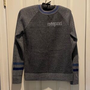Cotopaxi Charcoal and Navy Crewneck Sweater